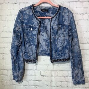 Floral Denim Jacket